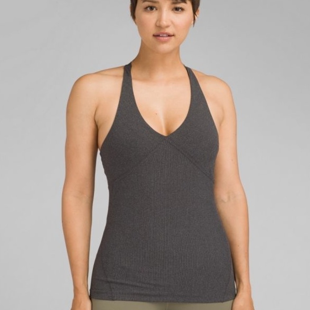 PRANA Albia Yoga Top Gray S